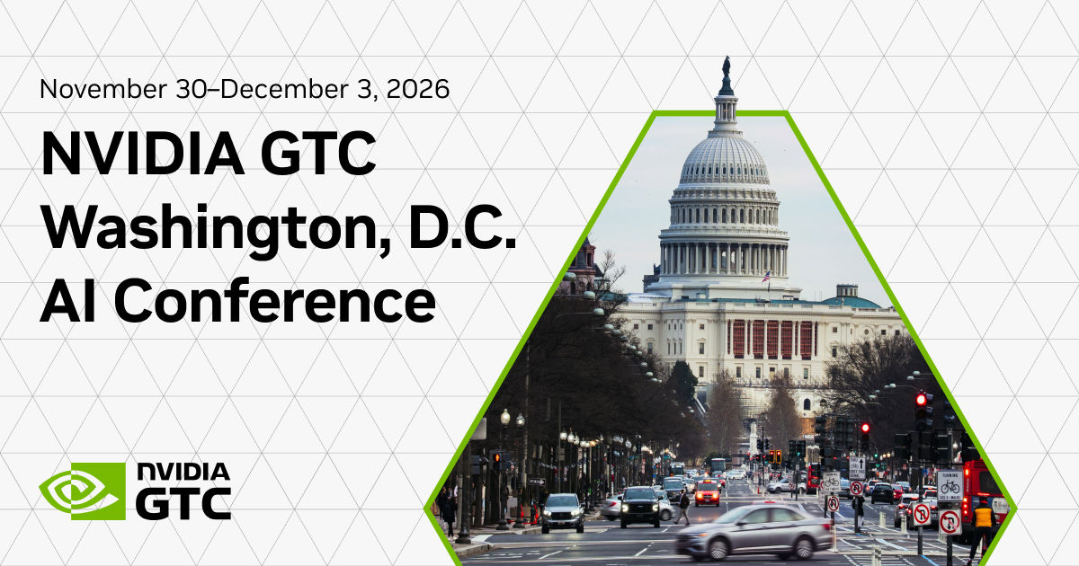 NVIDIA GTC Washington, D.C. event banner